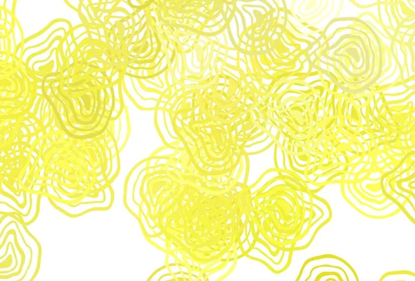 Plantilla Vectorial Amarillo Claro Con Líneas Dobladas Ilustración Colorida Estilo — Vector de stock