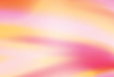 Açık pembe, sarı vektör parlak dokuyu bulanıklaştırdı. Soyut ve gradyan renkte renkli çizimler. Tasarımlar için arka plan.