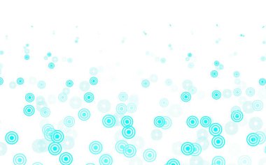 Lekeli hafif Mavili vektör arkaplanı. Doğa tarzında renkli baloncuklu soyut illüstrasyon. Duvar kağıtlarının dokusu için desen.