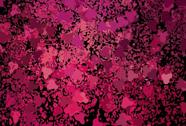 Темно Розовый Векторный Фон Фасадами Простая Красочная Иллюстрация Абстрактными Градиентными — стоковый вектор