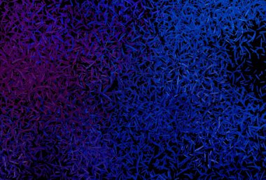 Koyu pembe, keskin çizgileri olan mavi vektör deseni. Bulanık arkaplanda gradyanı olan çizgiler. Reklam, kitapçıklar, broşürler için desen.