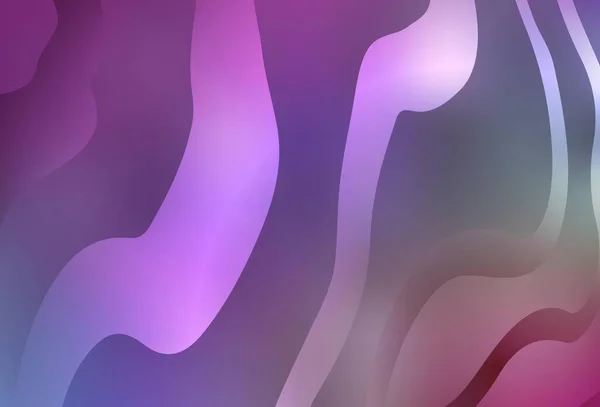Modèle Vectoriel Multicolore Léger Avec Lignes Courbées Illustration Abstraite Scintillante — Image vectorielle