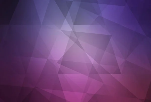 Fond Abstrait Polygone Vectoriel Violet Clair Rose Illustration Abstraite Colorée — Image vectorielle