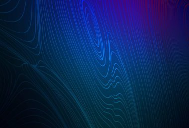 Koyu pembe, mavi vektör arkaplan ve ince çizgiler. Renkli çizgileri ve şekilleri olan bir örnek. Markan için yeni kompozisyon.