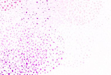 Açık Mor, daireli pembe vektör şablonu. Doğa tarzında bulanık halkaları olan güzel renkli çizimler. Reklamlar, broşürler için desen.