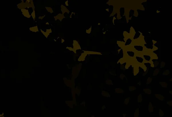 Темно Желтый Вектор Искушает Хаотичными Решениями Простая Красочная Иллюстрация Абстрактными — стоковый вектор