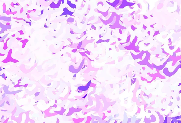 Светло Фиолетовая Векторная Текстура Различными Формами Красочные Хаотические Формы Градиентом — стоковый вектор
