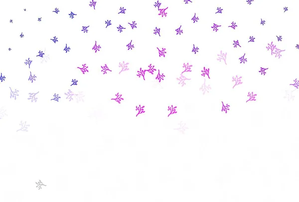 Светло Фиолетовый Розовый Вектор Ветвями Современная Абстрактная Иллюстрация Листьями Ветвями — стоковый вектор