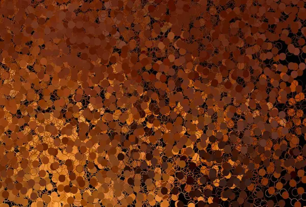 Темно Оранжевый Вектор Сферами Размытые Пузыри Абстрактном Фоне Красочным Градиентом — стоковый вектор