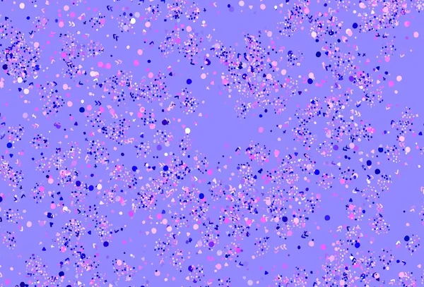 Темно Фиолетовая Векторная Текстура Различными Формами Простая Красочная Иллюстрация Абстрактными — стоковый вектор