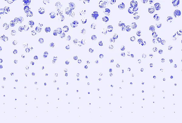 Bleu Clair Fond Vectoriel Jaune Avec Des Points Bulles Floues — Image vectorielle