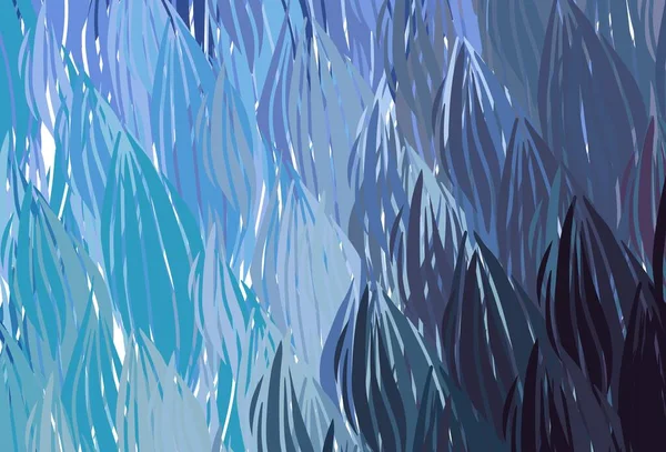 Dunkelrosa Blauer Vektorhintergrund Mit Geschwungenen Linien Bunte Abstrakte Illustration Mit — Stockvektor