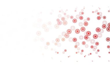 Açık yeşil, daireli kırmızı vektör şablonu. Renkli su damlaları olan modern soyut çizimler. Marka kitabınız için yeni şablon.