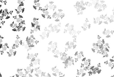 Soyut biçimlerde açık gri vektör dokusu. Modern tarzda değişen renkli kaotik formlar. İşiniz için en iyi akıllı tasarım.