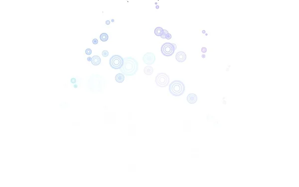 Light Multicolor Vektor Háttér Buborékok Modern Absztrakt Illusztráció Színes Vízcseppekkel — Stock Vector