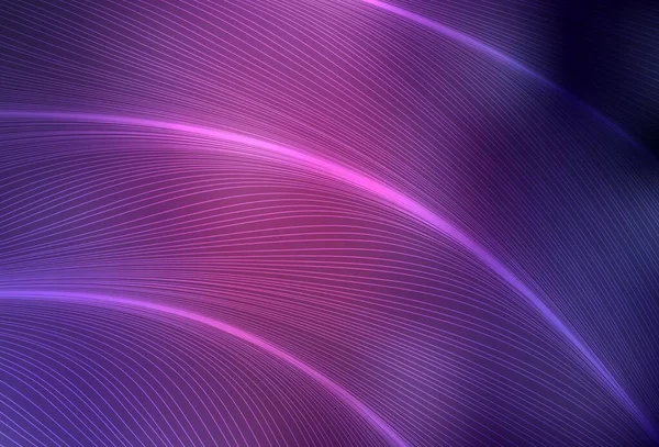 Dark Purple Layout Vetor Rosa Com Linhas Iradas Ilustração Abstrata — Vetor de Stock