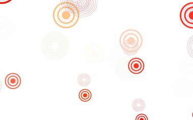 Lekeli açık kırmızı vektör arka planı. Doğa tarzında renkli baloncuklu soyut illüstrasyon. Reklamlar, broşürler için desen.