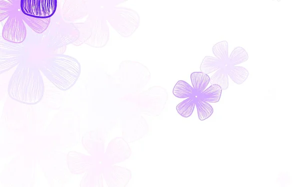 淡紫色 粉红矢量天然背景 一个精致明亮的插花的插图 壁纸设计的新纹理 — 图库矢量图片