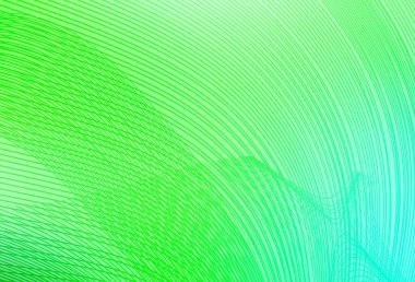 Açık yeşil çizgili vektör şablonu. Eğri şekilli yepyeni renkli bir tasvir. Markan için yeni kompozisyon.