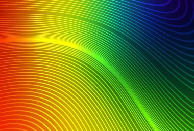 Bükülmüş çizgileri olan koyu renkli vektör dokusu. Alnında çizgiler olan soyut bir çizim. İş tasarımınız için şablon.