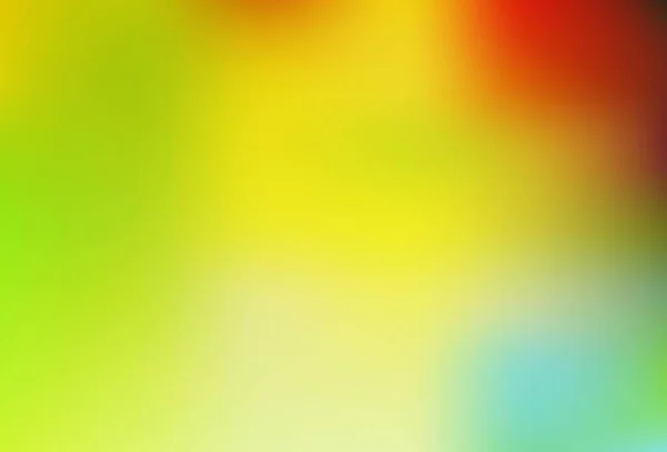 Hellgrüner Gelber Vektor Verschwommenes Muster Bunte Abstrakte Illustration Mit Farbverlauf — Stockvektor