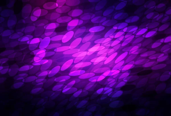 Dark Purple Fondo Vectorial Rosa Con Burbujas Ilustración Abstracta Brillante — Vector de stock