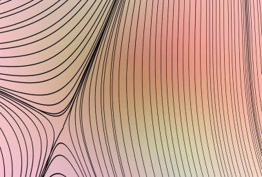 Açık Pembe, yeşil çizgili vektör arkaplan. Soyut tarzda gradyan çizgilerle akıllı illüstrasyon. Cep telefonu ekranları için arkaplan.