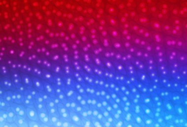 Açık mavi, daire şekilli kırmızı vektör düzeni. Soyut arka planda bulanık kabarcıklar ve renkli gradyan. Marka kitabınız için yeni şablon.