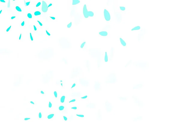 Светло Зеленый Вектор Листьями Красочная Абстрактная Иллюстрация Листьями Стиле Каракулей — стоковый вектор