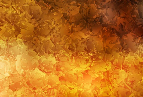 Jasnopomarańczowy Wektor Doodle Tle Róż Kwiatów Ilustracja Kolorowymi Abstrakcyjnymi Kwiatami — Wektor stockowy