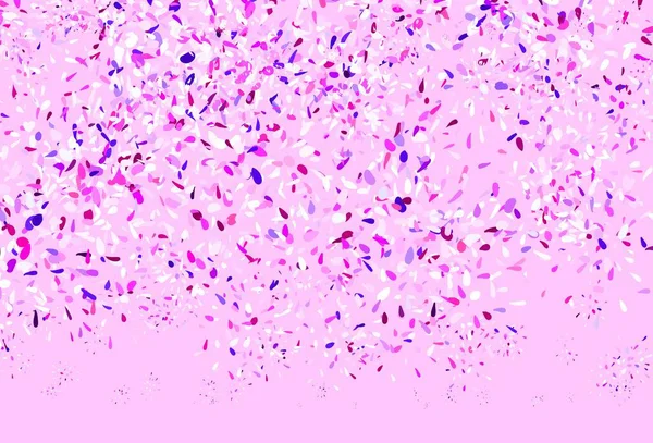 Licht Roze Vector Abstracte Achtergrond Met Bladeren Wazig Decoratief Ontwerp — Stockvector