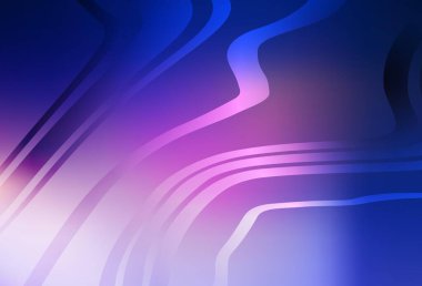 Koyu pembe, çizgili mavi vektör düzeni. Eğimli çizgileri olan zarif parlak bir illüstrasyon. Markan için yeni kompozisyon.