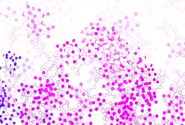 Açık Mor, yapay zeka yapısına sahip pembe vektör şablonu. Yapay zeka bağlantılarıyla basit bir şekilde renkli tasarım. Siber yeniliklerin tasviri için tasarım.