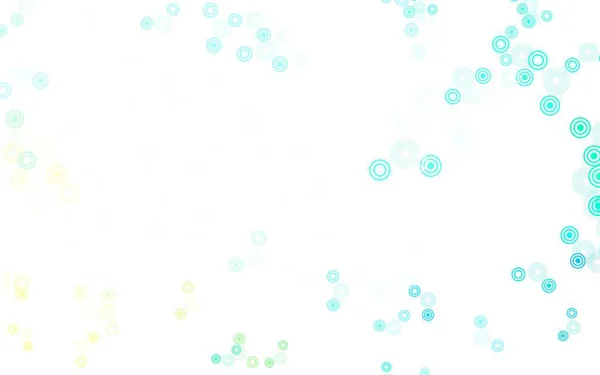 Light Green Vector Background Bubbles Blurred Bubbles Abstract Background Colorful — Stock Vector