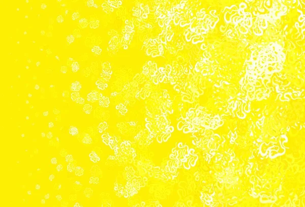 Светло Желтый Векторный Узор Произвольной Формы Иллюстрация Красочными Градиентными Формами — стоковый вектор