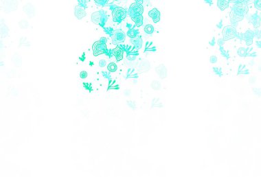 Karmaşık şekilli açık yeşil vektör şablonu. Soyut gradyan şekilli basit renkli çizimler. Web siteniz için basit tasarım.