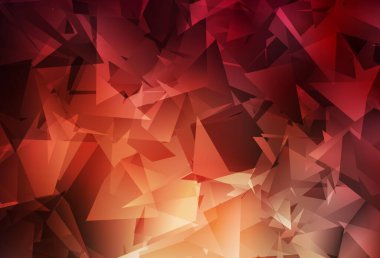 Koyu kırmızı vektör mozaik şablon. Gradyanı olan üçgen geometrik örnek. Bir markanın arkaplanı için desen.