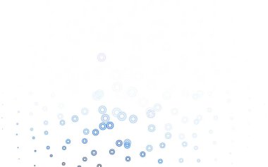 Çemberli hafif gri vektör şablonu. Doğa tarzında renkli baloncuklu soyut illüstrasyon. Fütürist reklamlar ve kitapçıklar için şablon.