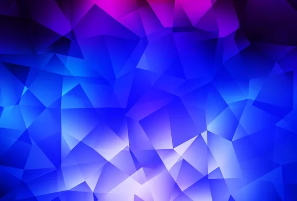 Dunkelrosa Blauer Vektor Polygon Abstrakter Hintergrund Eine Völlig Neue Farbillustration — Stockvektor