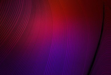 Koyu pembe, çizgileri olan sarı vektör şablonu. Soyut ve gradyan renkte renkli çizimler. Markan için yeni kompozisyon.