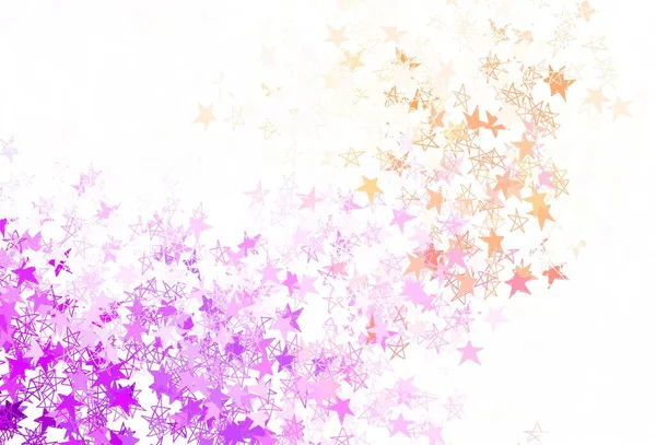 Светло Розовый Красный Векторный Фон Цветными Звездами Звёзды Размытом Абстрактном — стоковый вектор