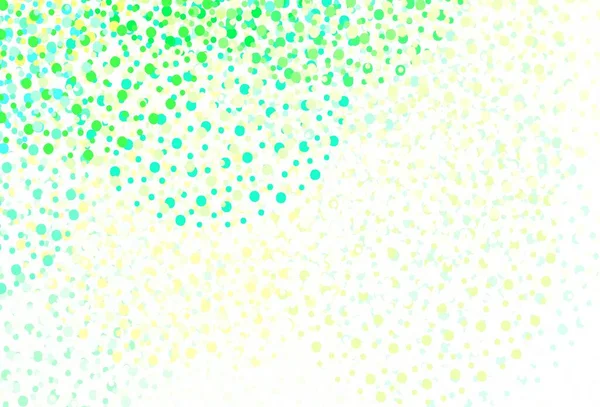 Hellblaue Grüne Vektortextur Mit Scheiben Abstrakte Illustration Mit Farbigen Blasen — Stockvektor