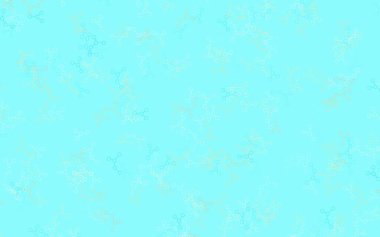 Açık mavi, yapay zeka ağlı sarı vektör deseni. Renkli yapay zeka yapısı, eğimli çizgiler ve noktalar. Siber yeniliklerin tasviri için tasarım.