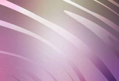 Açık Pembe, kıvrımlı çizgileri olan yeşil vektör arkaplan. Soyut ve gradyan renkte renkli çizimler. Tasarımınız için desen.