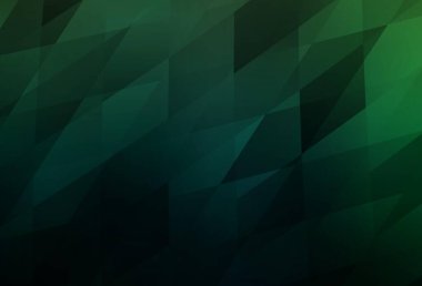 Eşkenar dörtgenli koyu yeşil vektör arkaplanı. Renkli dikdörtgenlerle modern soyut çizimler. İş ilanları, broşürler, broşürler için desen