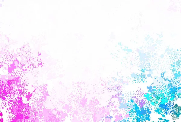 Светло Фиолетовая Розовая Векторная Текстура Различными Формами Современная Абстрактная Иллюстрация — стоковый вектор