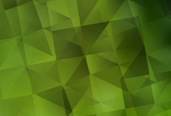 Світло Зелений Жовтий Векторний Абстрактний Мозаїчний Фон Блискуча Абстрактна Ілюстрація — стоковий вектор