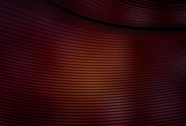 Textura Vectorial Rojo Oscuro Con Líneas Curvas Una Ilustración Colorida — Vector de stock