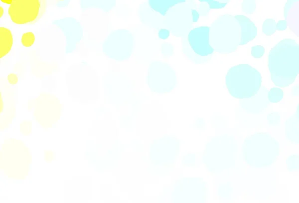 Hellblauer Gelber Vektorhintergrund Mit Flecken Illustration Mit Einer Reihe Leuchtender — Stockvektor