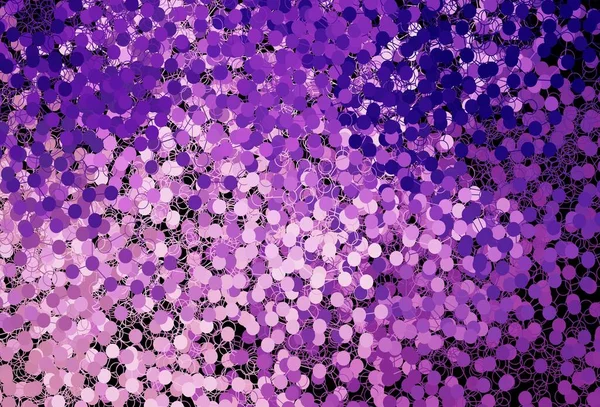 Dark Purple Textura Vectorial Rosa Con Discos Diseño Decorativo Borroso — Archivo Imágenes Vectoriales